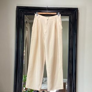 Rena Rowan vintage cream trousers, 100% worsted wool, women’s size small